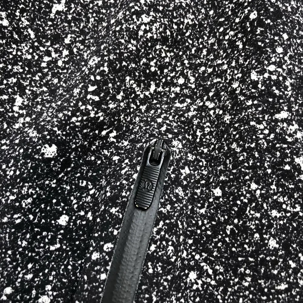 Lululemon Here To Move Jacket Sz 4 Luminesce Splatter White Black Hoodie LW4AMYS - Picture 7 of 12